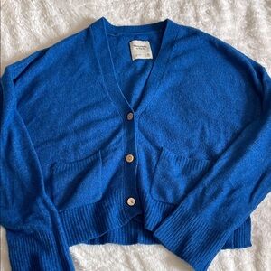 Abercrombie & Fitch Vibrant Blue Cardigan